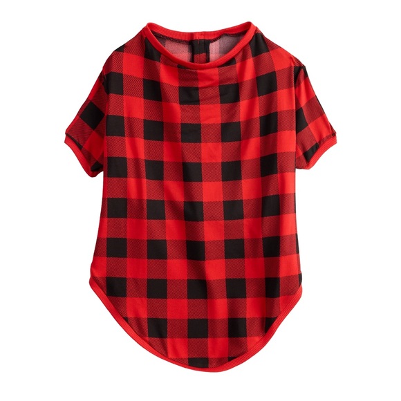 BNWT Kohl’s Red Black Buffalo Plaid Check Dog Pet Pajamas Jammies Families - Picture 11 of 13
